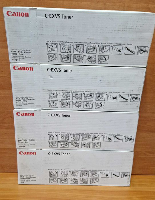 Tonery Canon Nowy C-EXV5,C-EXV 14 ORYGINALNE zestaw 5szt