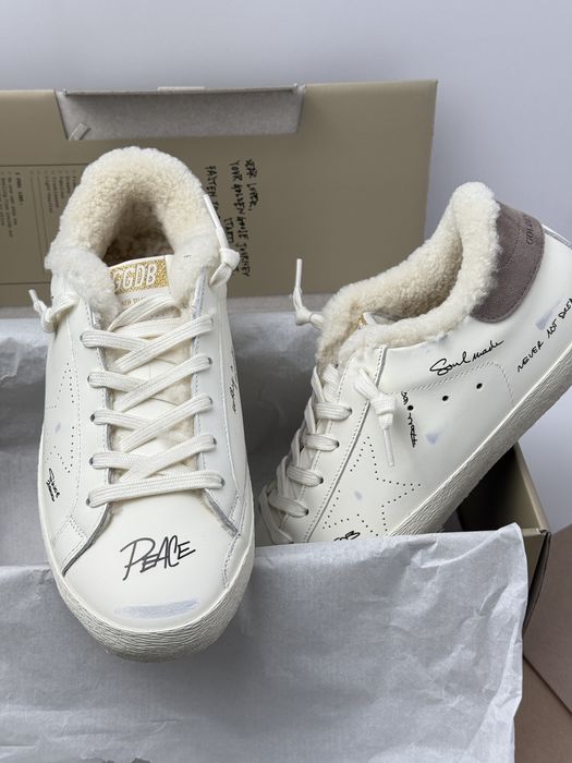 кеди утеплені хутро кросівки жіночі ggdb golden goose голден гус