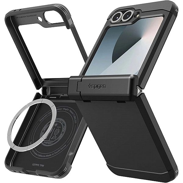 Spigen Tough Armor Pro Mag Magsafe Galaxy Z Flip 6 / 7 Fe Black