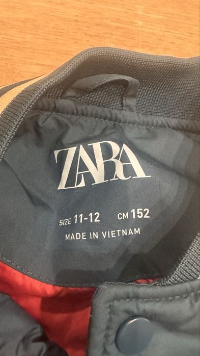 Утепленный бомбер zara 11-12 лет
