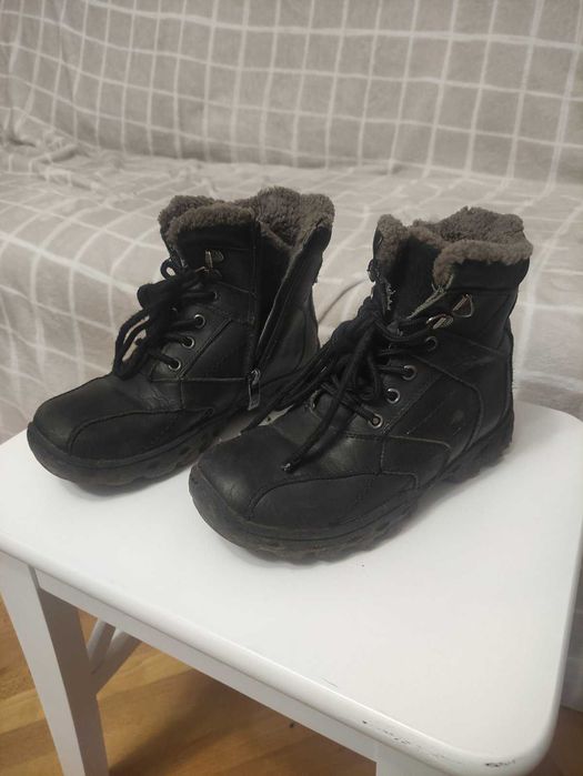 Зимові черевики, чорні, фірма GSask, 35 розмір 22,5 см для хлопчика