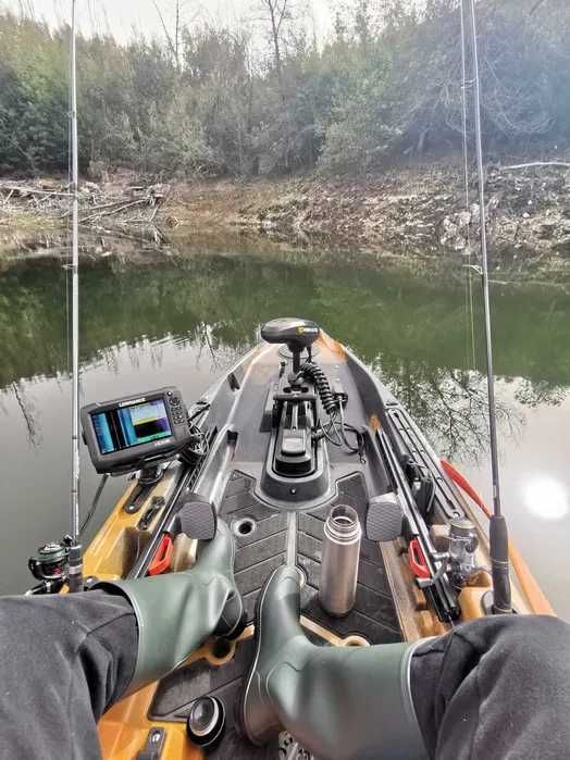 EXCLUSIVO] Kayak de Pesca Motorizado - Old Town AutoPilot 120 (Como Novo)