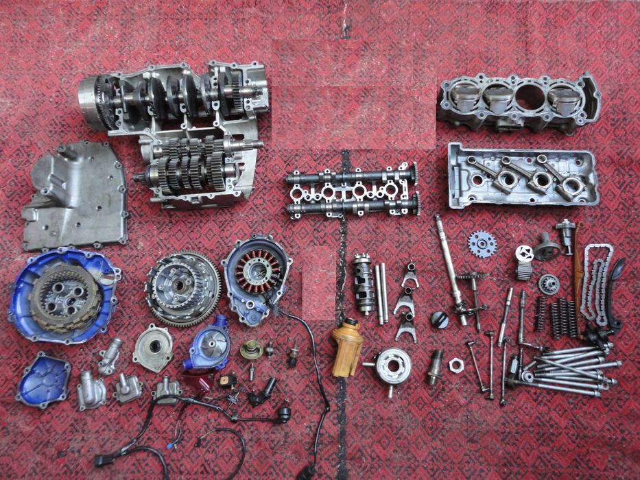 kawasaki zx6r клапан крышка генератор корзина помпа коробка поршень