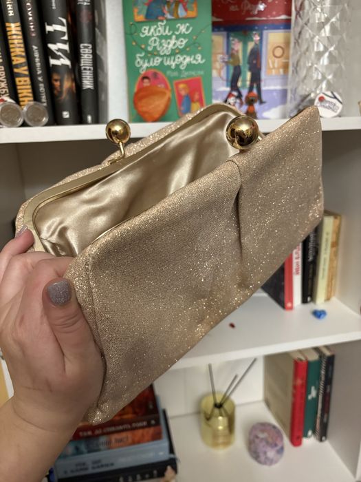 Сумка клатч Oasis жіноча золота