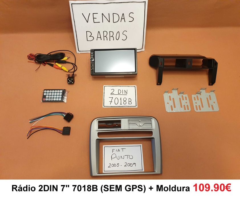 (NOVO) Rádio 2DIN Android • FIAT Grande Punto (2005 a 2017) • GPS