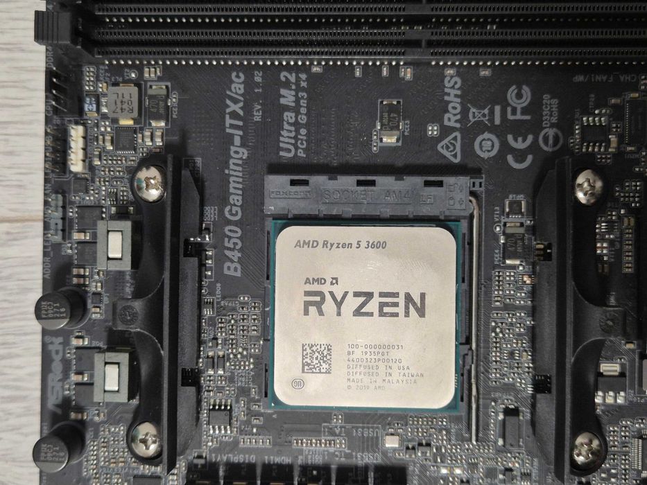 mini-ITX AM4 сет Ryzen 5 3600+плата B450 ASRock Fatal1Ty AC. Trade-IN