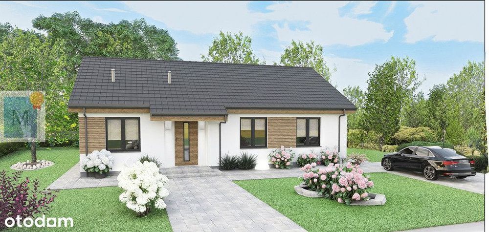 Dom parterowy szkieletowy 96m2,4pokoje,Lubomyśl