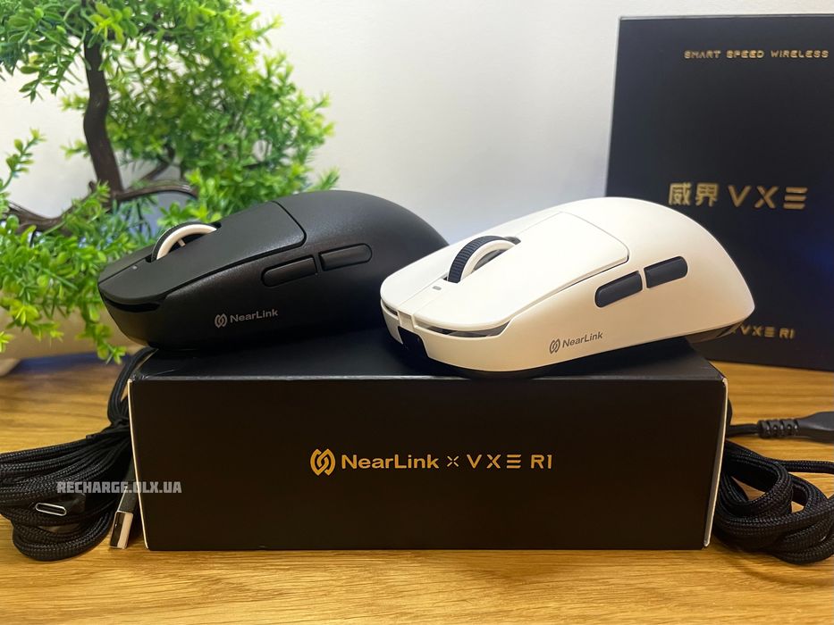 НОВІ VXE Dragonfly R1 NearLink PAW3395SE | Ігрова бездротова мишка