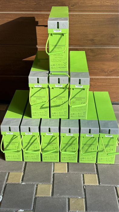 Аккумуляторы  250 Ah, 110 Ah, 100 Ah, 85 Ah