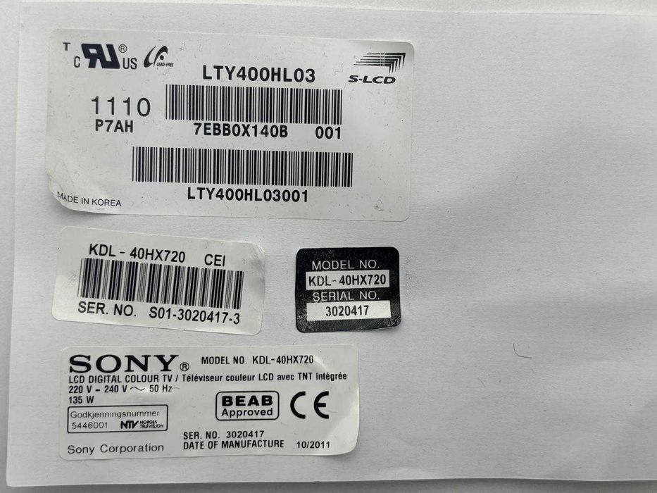 Inwerter driver LED SONY KDL-40HX720 SSL4055_2E4A