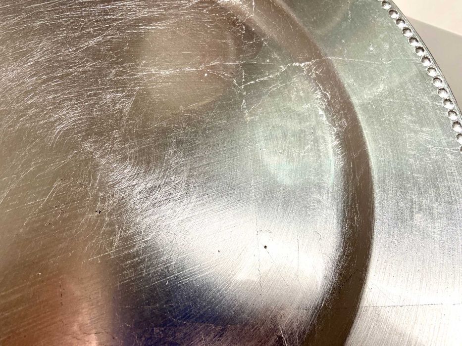 Silver-gray decorative plate425334242909900805