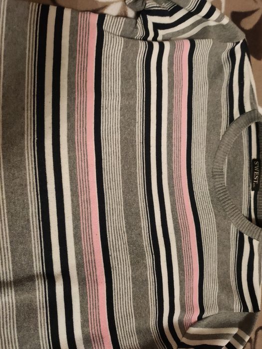 Sweter męski w paski XL