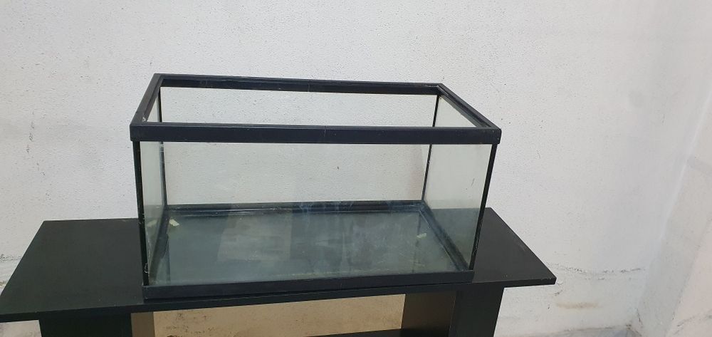 Aquário com tampa em vidro
