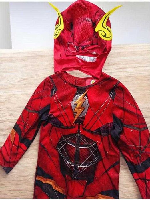 детский игровой карнавальный Костюм флеш флэш 7-8 лет