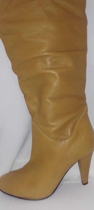 Продам сапоги шкіряні, нові,  імпортні, 38-39 розмір/осінь,SERBIA