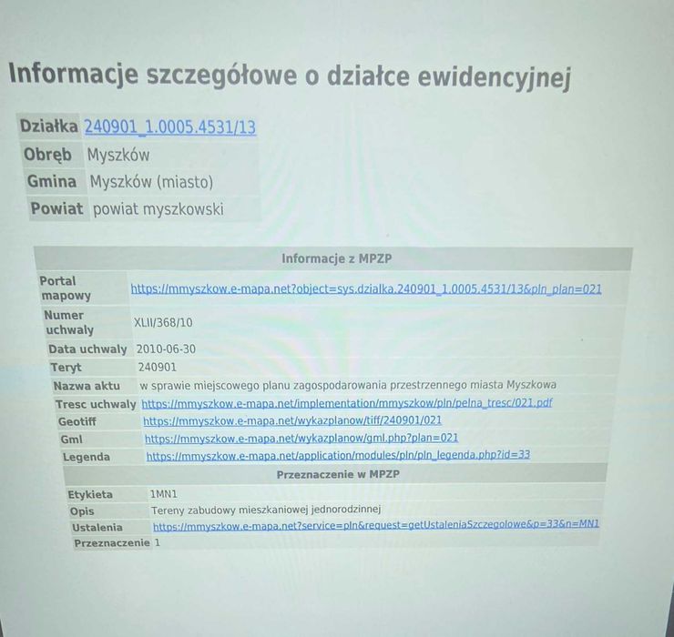 Działka budowlana 1059 m², uzbrojona -Myszków, ul. Murarska - Widok 5