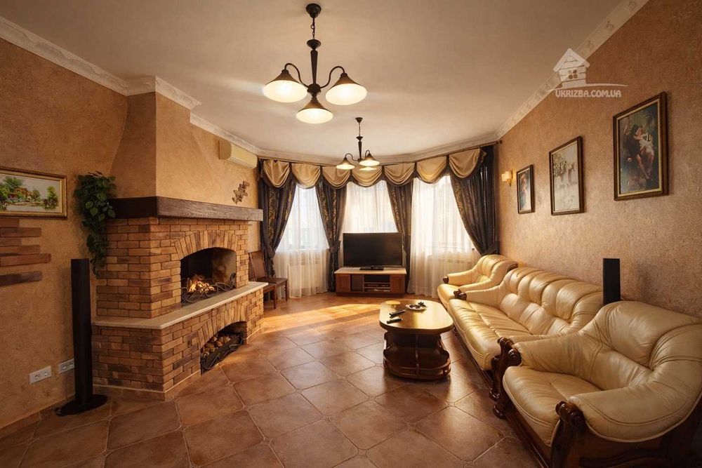 Посуточно.10км от Киева,5 спален,баня,теплый бассейн,бильярд,генератор