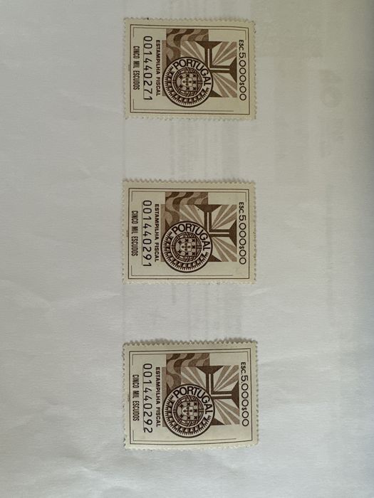 Estampilha Fiscal 5.000$00