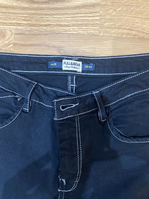 Calças de Ganga Pretas Pull&Bear