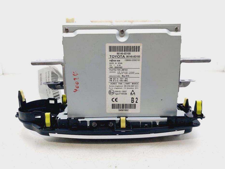 Sistema De Áudio Rádio Cd Toyota Yaris