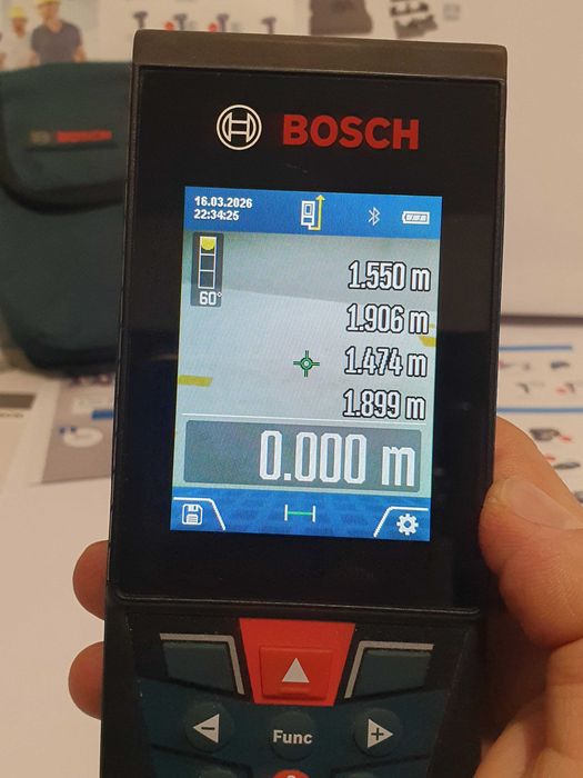 BOSCH GLM 120C dalmierz laserowy z kamerą Nowy 120m Bluetooth