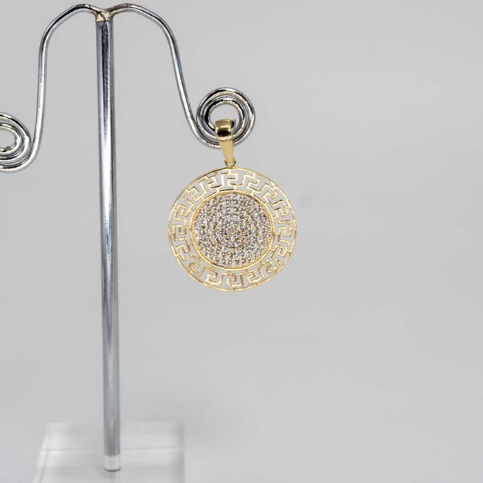 złota zawieszka 585 2,71 gram motyw grecki 3cm NOWA WYSYŁKA GRATIS