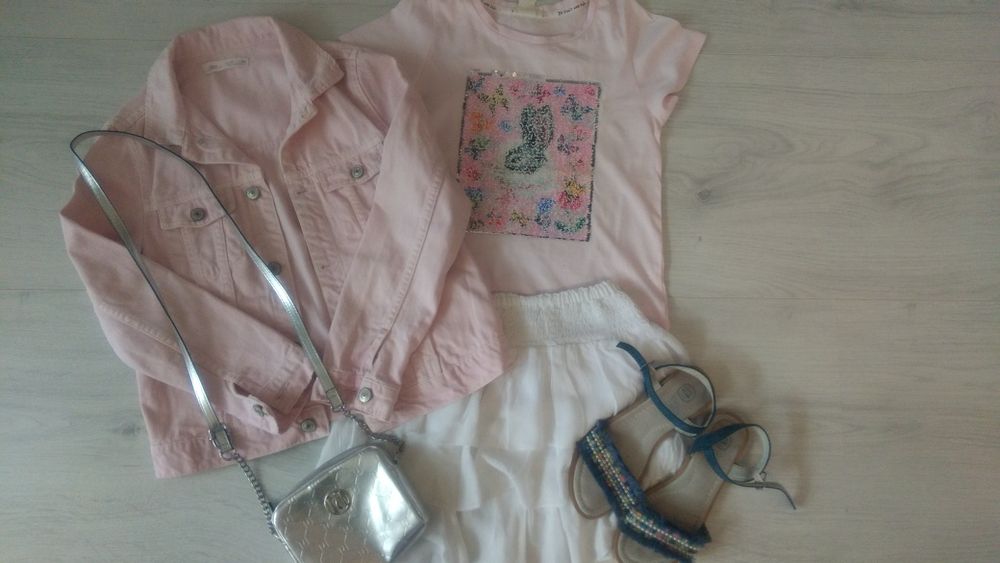 Kurtka jeansowa katanka Zara 140 cm