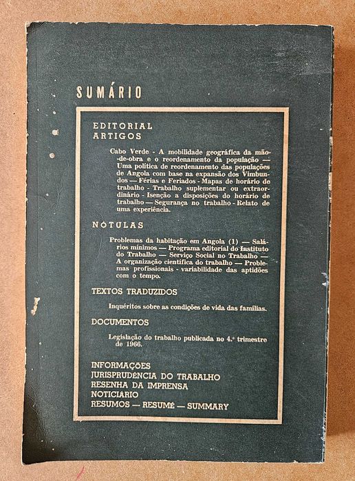 Trabalho - Boletim do Instituto do Trabalho de Angola