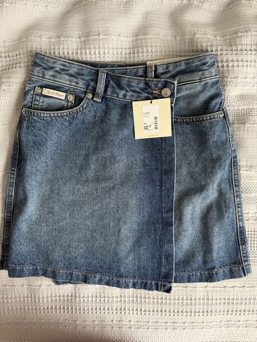 Джинсова спідниця Calvin Klein Jeans
