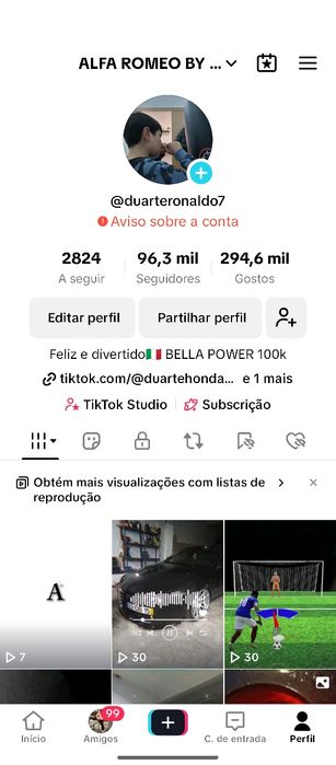 Bola da liga Portugal tografada tografada da Alfa Romeo by Power 96,3k