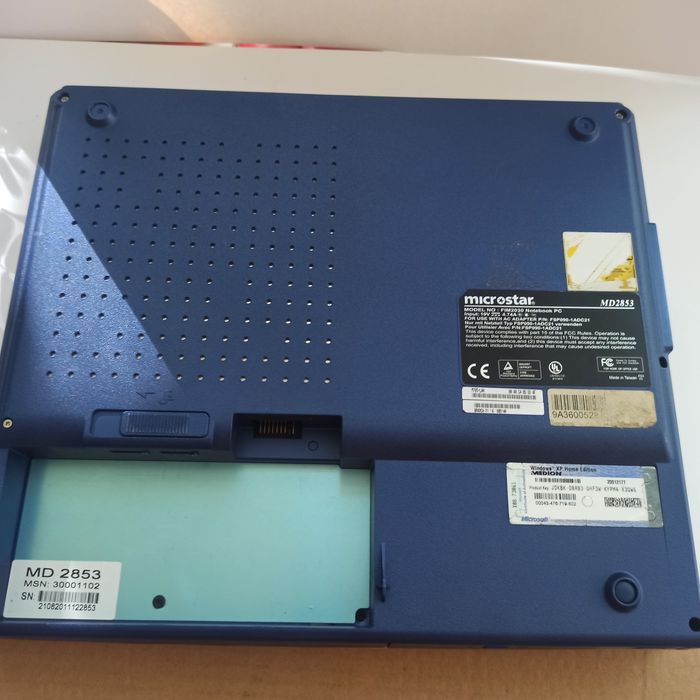 Ноутбук microstar md 2853 fim 2030