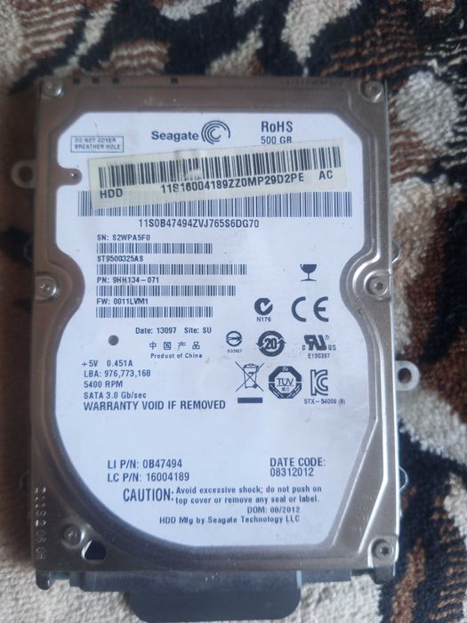 Жесткий диск форм фактор 2.5