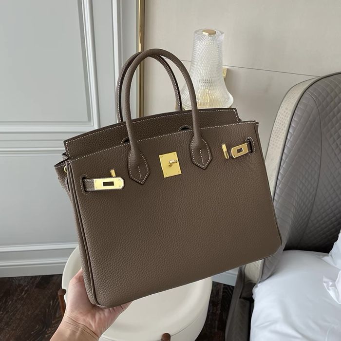 Сумка під Birkin Hermes Натуральна Шкіра