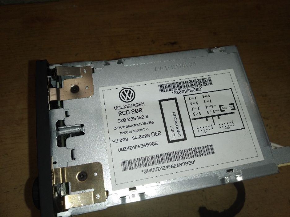 Vw Polo Fox radio RCD200 5Z0.035.152B i inne