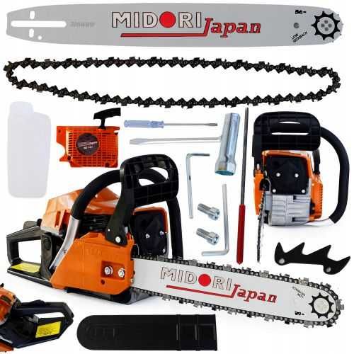 Piła spalinowa Midori 3,9 kM + gwarancja + prowadnica 18 cali