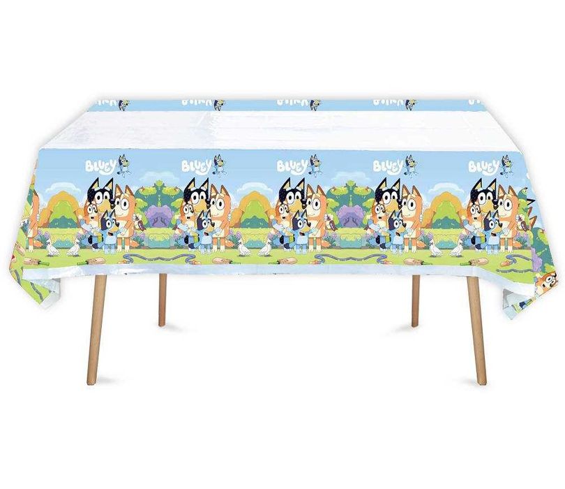 Bluey Bingo pieski zestaw urodziny balony girlanda topper tort obrus