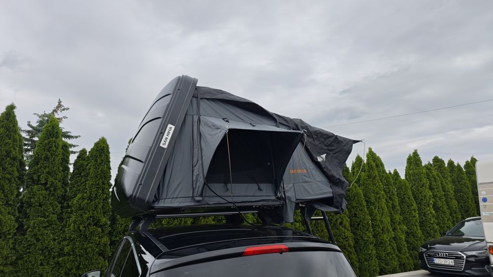 Namiot dachowy jak  fold wyprzedaż%  abs twarda obudowa 160cmx 210cm