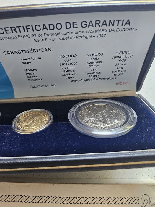 Carteira em ouro INCM