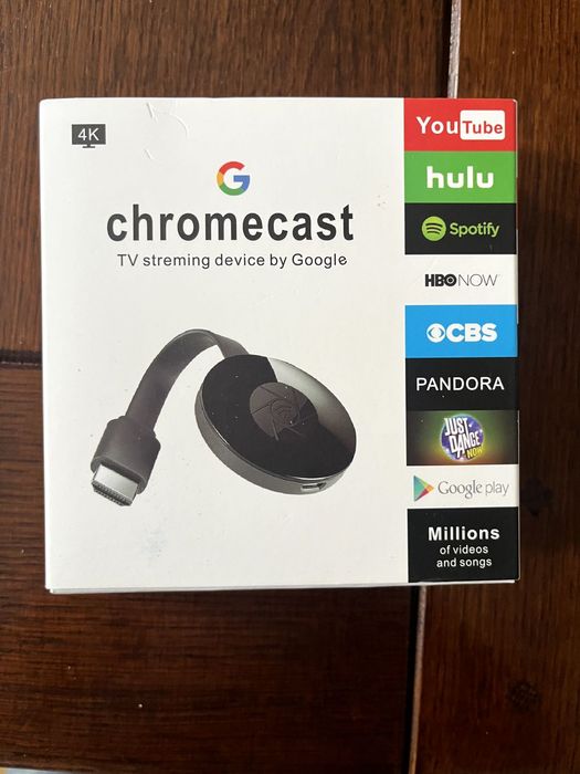 Chromecast 4k with Google TV - BLACK - NEW
