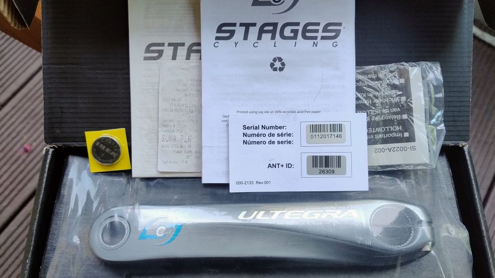 Pomiar mocy Stages Ultegra 6800 dl. 170mm