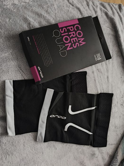 Rękawy opaski uciskowe Orca Quad Sleeves czarne (rozmiar T2)