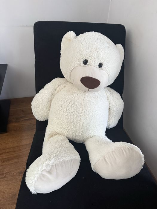 Ogromny bialy mis, misiek wys. 100cm