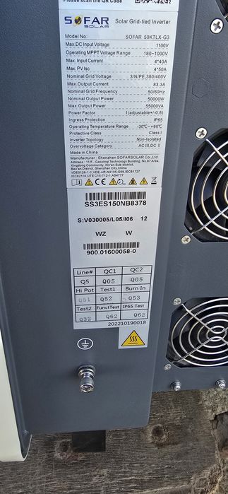 Inwerter SOFAR 50 KTLX-G3