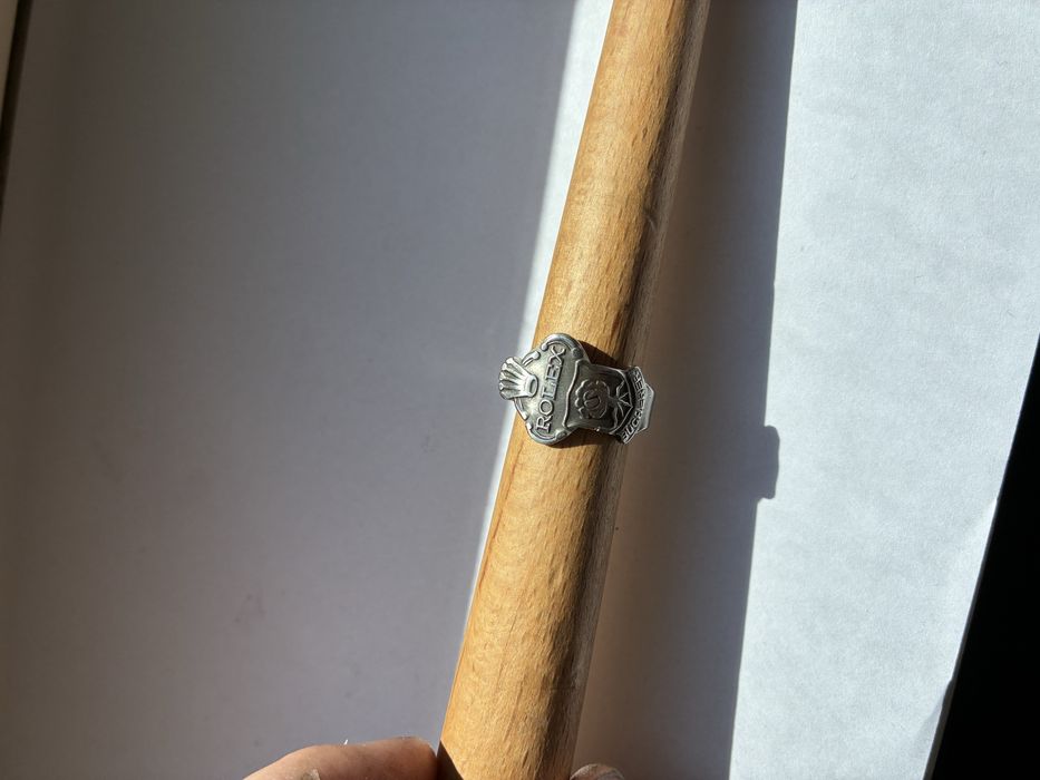 Sygnet rolex spoon ring