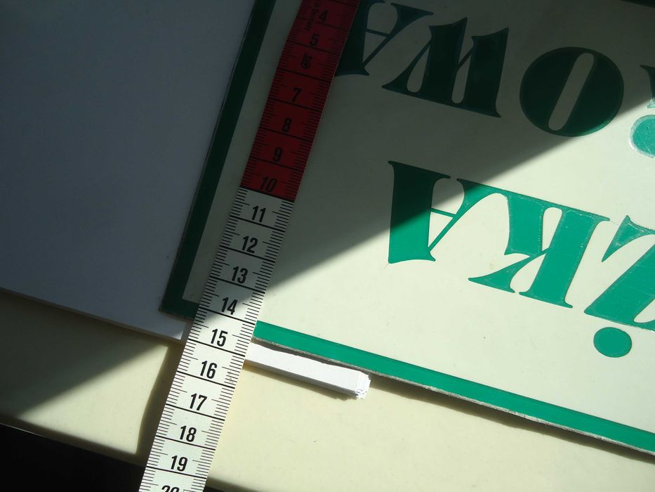 Metalowa tabliczka ścieżka rowerowa