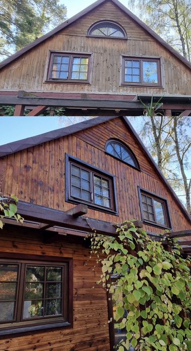 Piaskowanie sodowanie drewna Impregnacja Malowanie