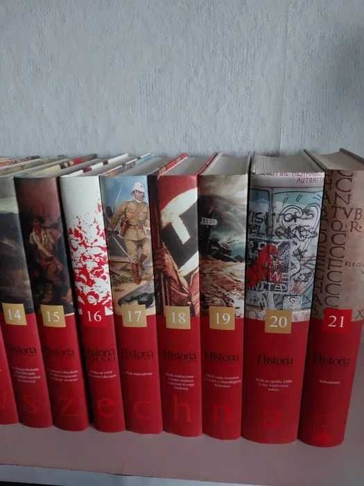 Historia Polski, historia powszechna-biblioteka GW-komplet 21 tomów
