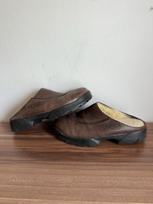 Ugg Australia Leather Chodaki ocieplane