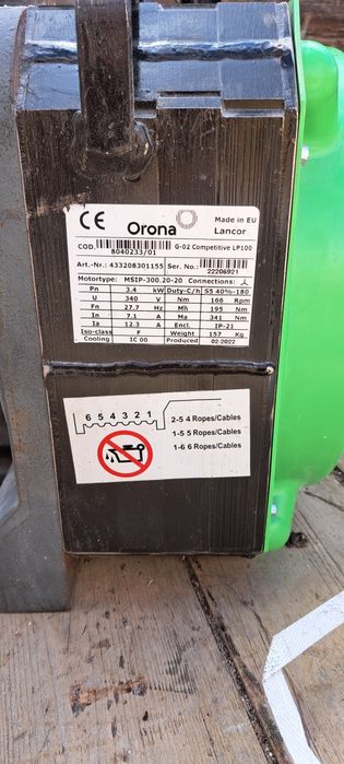 Motor de elevador trifásico NOVO