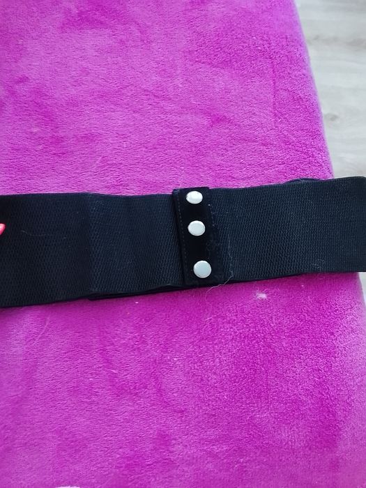 Nowy Pasek na gumie czarny Lv